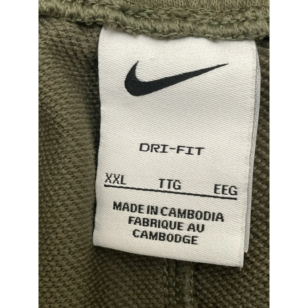 Nike Dri-FIT Standard Issue Pants Men's XXL Green Joggers Sweatpants CK6365-010